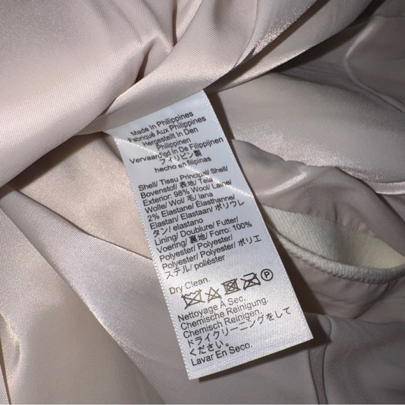 J.Crew NWT Elegant Ivory Women's Size 4 BlazerJacket Wool - Picture 11 of 11